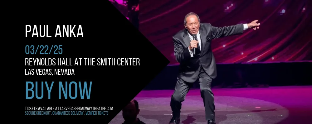 Paul Anka at Reynolds Hall at The Smith Center